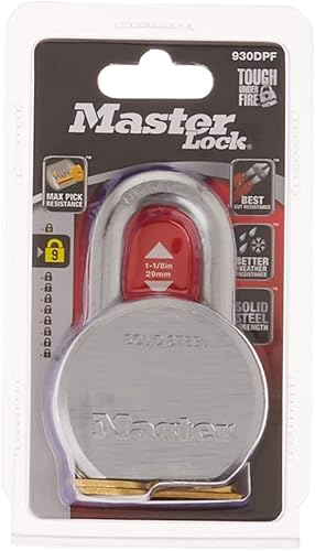 Miniatura 2 de Master Lock Candado, Cerradura de Acero Sólido, 2-12 pulg. de ancho, 930DPF