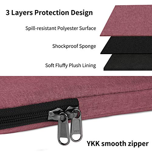 Image of Laptop Sleeve 15-15.6 Inch Tear-Resistant Laptop Case for Men Women Waterproof Laptop Bag with Accessory Bag, Pink