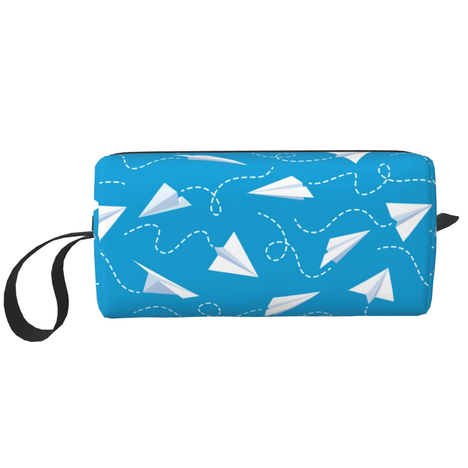 Paper Plane Travel Cosmetic Bags Makeup Bag Toiletry Bag With A Carry-On Portable Storage Bag 600d Plain Oxford Cloth Daily Receive Bag