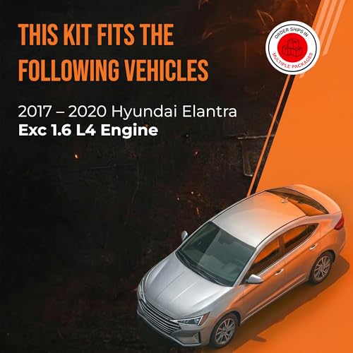 Image of MAX Advanced Brakes - Brake Kit For 2017-2020 Hyundai Elantra (Excluding 1.6 L4 Engine)| Carbon Ceramic Brake and Rotor Kit Front and Rear| OE Replacement Brake Rotors
