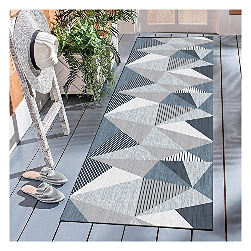 Tapis patchwork pour salon et hall d'entrée style géométrique chaleureux - 2
