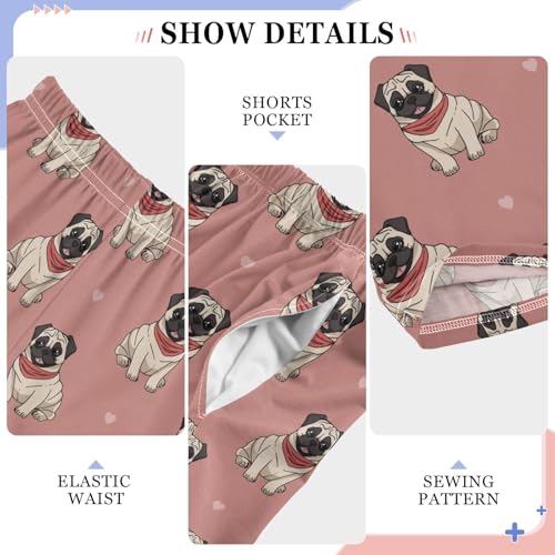 Corgi Dog and Love Boys Long Pants Soft Trousers Elastic Waist Kids Lounge Bottoms with Pockets S-XL4