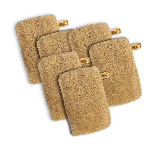 AVA100% Natural Sun-Dried Loofah | Organic Bath Scrubber for Women & Men | Gentle Exfoliating Body Scrub Sponge | Eco-Friendly, Biodegradable Body Brush | Removes Dead Skin | Pack of 6-image-23