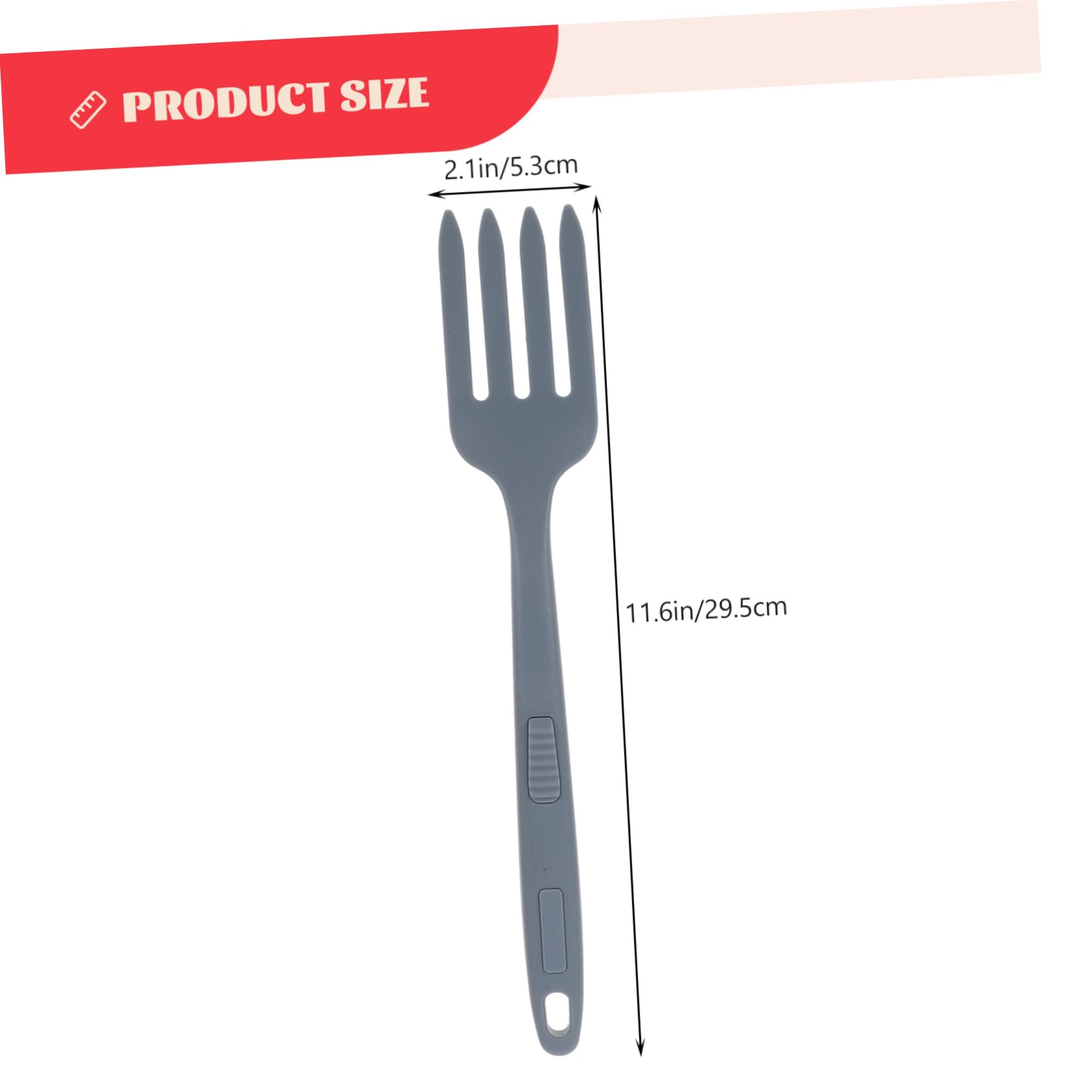 STOBAZA Big Forks Cooking Tool Silicone Tongs Salad Mixing Fork Large Size Ideal for Home Kitchen Gadget