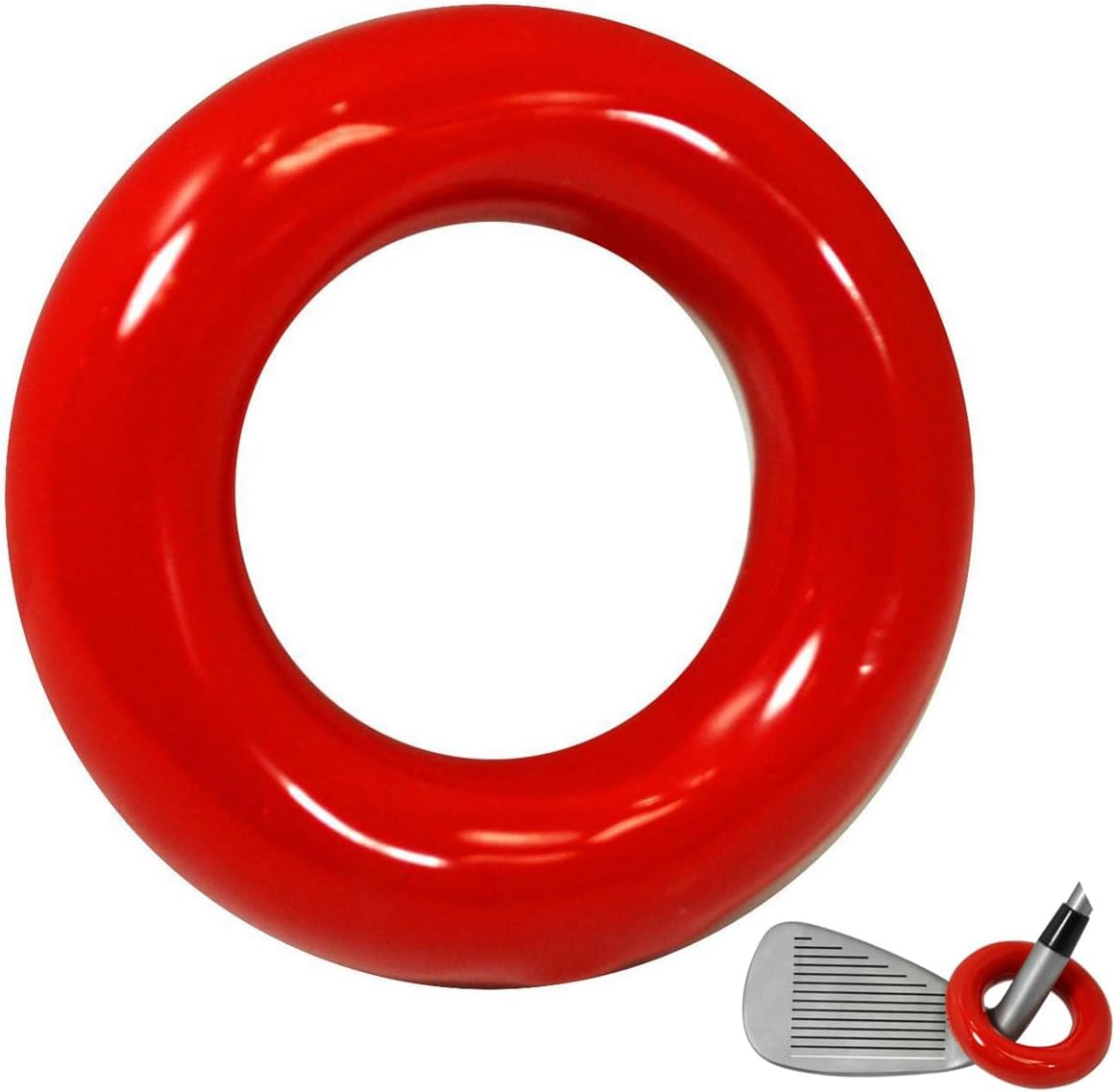 Orlimar Golf Warm Up Weight, Red Pocket Sized Portable Weighted Golf Club Swing Trainer