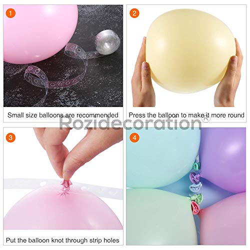 Image of Rozi Decoration Plastic Balloon Accessories Tool Kits For Balloon Garland Making Chain Arch Strip - (Transparent, 500 x 1.5 x 0.08cm) Pack of 2 Piece