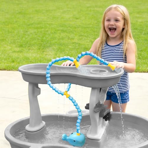 Image of okcool Rechargeable Water Table Pump(Huge Water Output 8L /min),Kids Sand Water Play Pump,Whale-Shaped Design,Suitable for Most Water Table on Market for Maximum Fun in Water Table for Kids