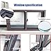 Flush Mounting Sliding Window,Black,30 29 28 27 26 25 24 23 22 21 20 Inch,50x22in / 127x56cm,for Little Basement Shed Chicken Coop Window with Screen