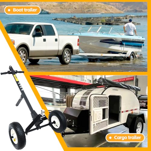 Image of MaxxHaul 70881 Dual-Pull Trailer Dolly with 12 inch All Terrain Knobby Tires and 1-7 /8 inch Hitch Ball - 600 lbs Capacity