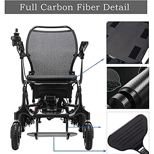 TONPOP Sedie a Rotelle Elettriche Pieghevoli in