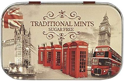 Sugar Free Mints in a Vintage London Mini Tin 35g