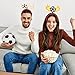 Milisten 4Pcs Lightweight Football Headbands for Soccer Fans Party Hair Hoops with Creative Trophy and Ball Designs Comfortable Fashion Hair Accessories for Themed Match Decorations and Photo Props