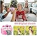 CL FUN Instant Print Digital Camera for Kids, Toddler Camera, 20MP Selfie Video, Children's Toy, Christmas & Birthday Gift for 6-12 Year Old Girls & Boys, Pink