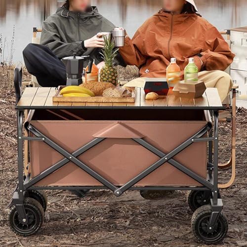 Carrito de camping plegable para transportar tus compras y equipos con comodidad 8