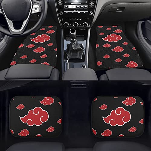 Howilath Akatsuki Pattern Auto Floor Mat Car Front & Back Floor Carpet Non Slip Anti Dirty Foot Pad Rug Automotive Accessories #TOP1