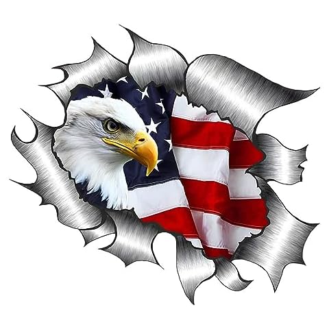 Generic American Bald Eagle Car Decal 2 Pack Cover