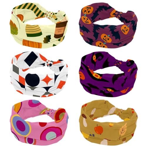 Bandeau antidérapant cheveux lot de 6 bandeaux larges pour yoga et entraînement sans glisser