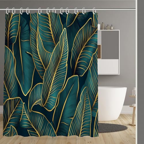 Rideau de douche anti-collant avec ourlet lesté lavable 150x180 - 2