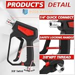 RIDGE WASHER Pressure Washer Gun 5000 PSI, 1/4'' Quick Connector - Image 2