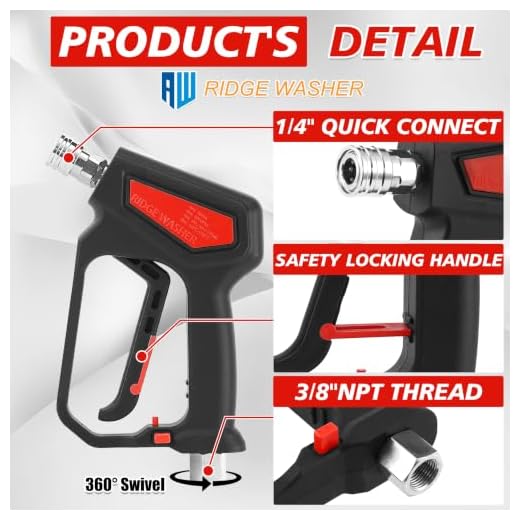 RIDGE WASHER 5000 PSI Pressure Washer Gun