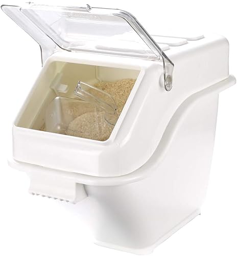 Miniatura 1 de Restaurantware Met Lux - Contenedor de ingredientes de 6 galones, 1 contenedor con tapa para almacenamiento de alimentos, con cuchara medidora,