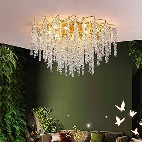 Lustre en cristal LED moderne pour sublimer un salon sombre