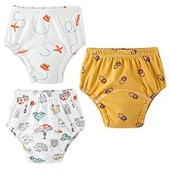 Yealoo Mutandine di Apprendimento Intimo per Bambini 3 Pezzi Pantaloni da vasino per Bambino Bambina Cotone Assorbente