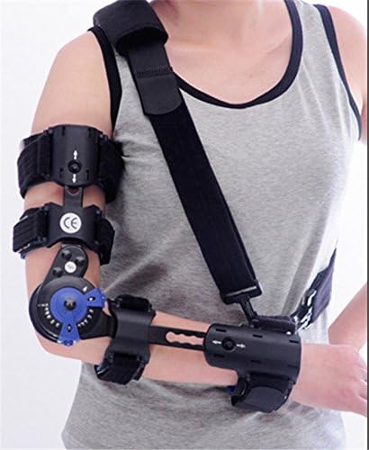 Post-op Elbow Brace ROM Arm Brace Hinged Elbow Immobilizer for Arm Injuries (Left)