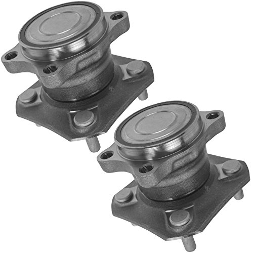Image of TRQ 2 Piece Rear Wheel Bearing & Hub Assembly Set Compatible with 2007-2012 Nissan Sentra