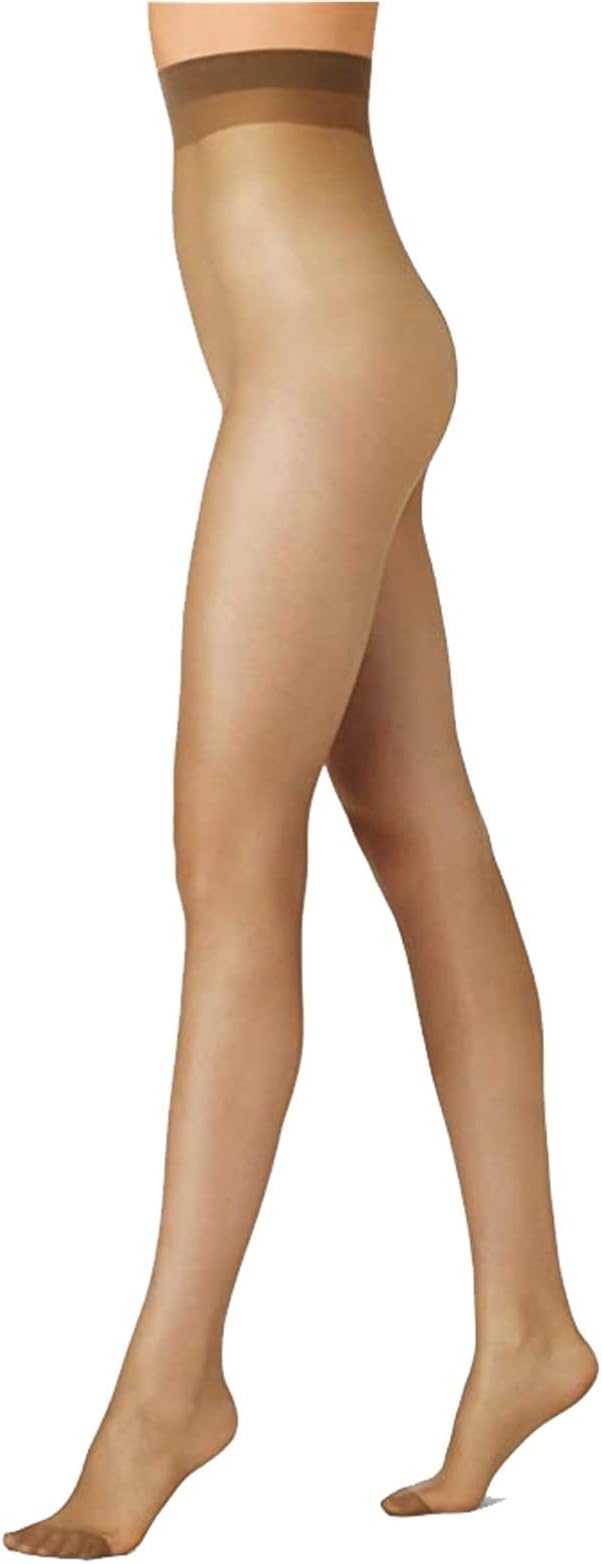 VoodooWomen's Pantyhose 15 Denier Shine Sheer To Waist Sheer Tights (3 Pack), Jabou, Tall, Jabou