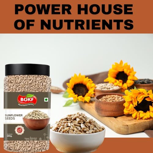 Image of BOKF Pumpkin Seeds + Sunflower Seeds Combo Pack | 100% Natural & Raw Superfoods | Rich in Protein, Fiber & Healthy Fats | Healthy Snacking & Weight Management Seeds (300g)