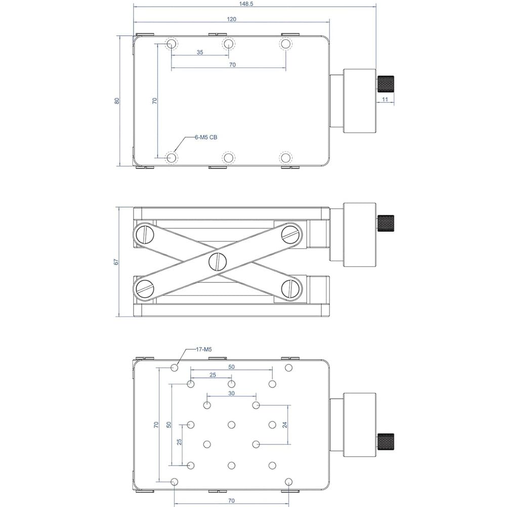 Plataforma de elevación de gato de tijera de laboratorio, capacidad de carga de 20 kg, alta precisión, diseño estable para soporte de experimentos y aplicaciones de investigación