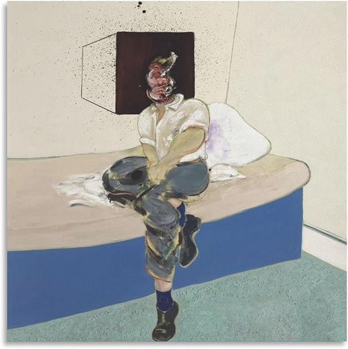 Affiche Francis Bacon personnage bizarre peinture sur toile 60x60cm pour salon