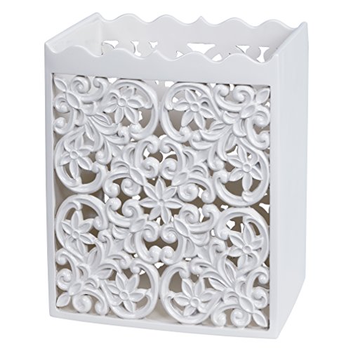Creative Bath Products Belle Wastebasket, Resin