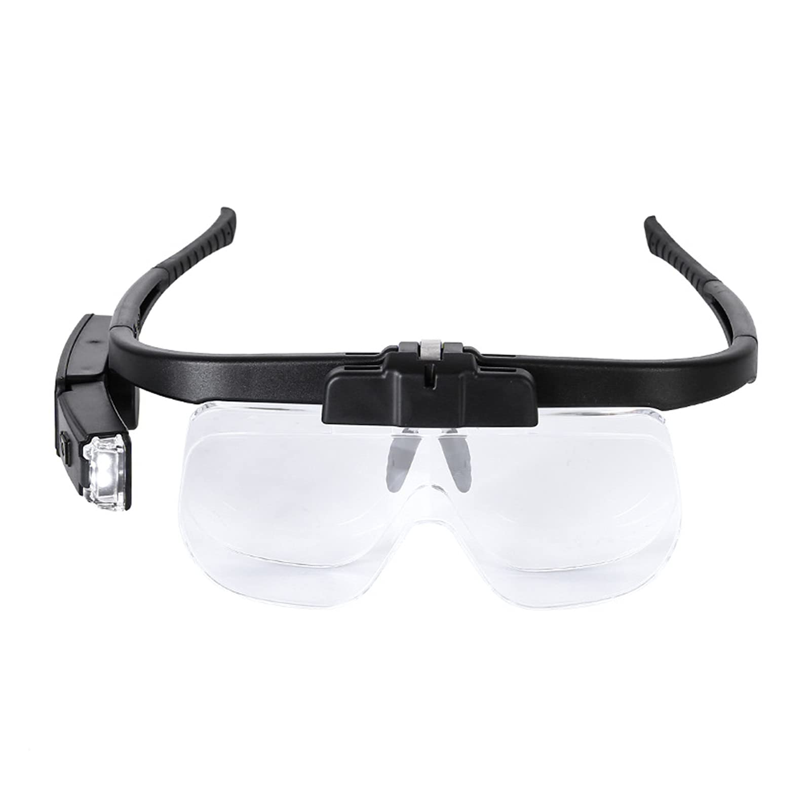 asdchZen Headband Magnifier,Head Magnifier Glasses Eyewear Magnifier Lights Lamp Repair Loupe 1.5/2.0/2.5/3.5/4.0/4.5X Magnifying Glasses For Reading Watchmaker Jewelers