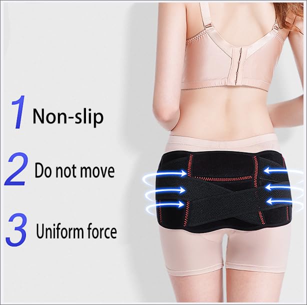 FAJA Pélvica Soporte Lumbar Ajustable Negro Talla Única miniatura 2
