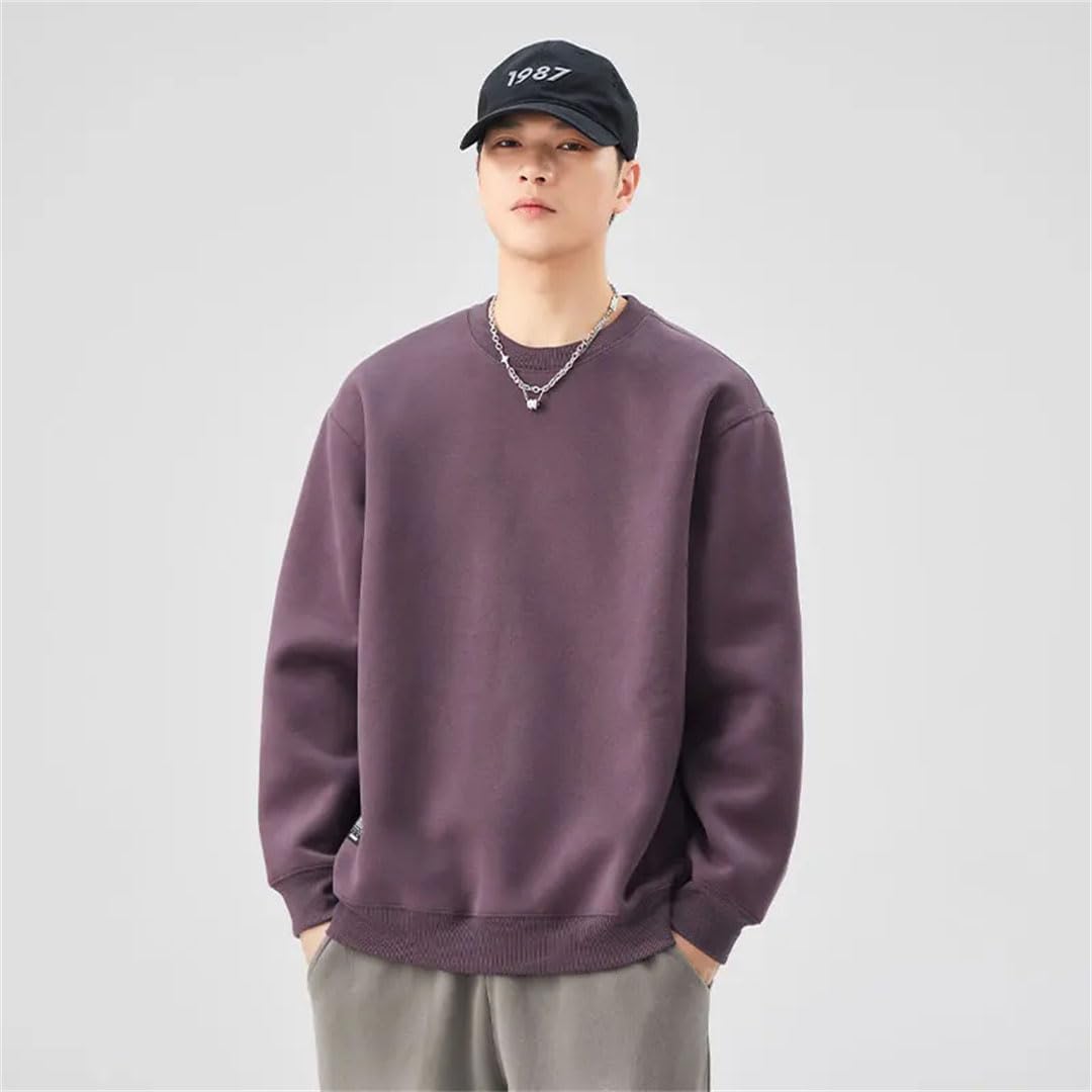 Suéter japonés bordado con estampado pequeño para hombre, estilo retro, estilo callejero, holgada, de manga larga