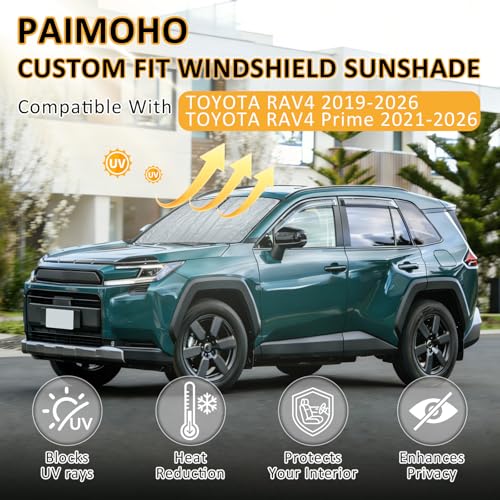 Image of Thickened Windshield Sun Shade for Toyota RAV4 2019-2026 RAV4 Prime