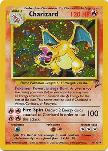 Pokemon - Charizard (4) - Base Set 2 - Holo