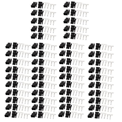 100 sets accesorios audio y video 3.0mm plástico negro miniatura 1