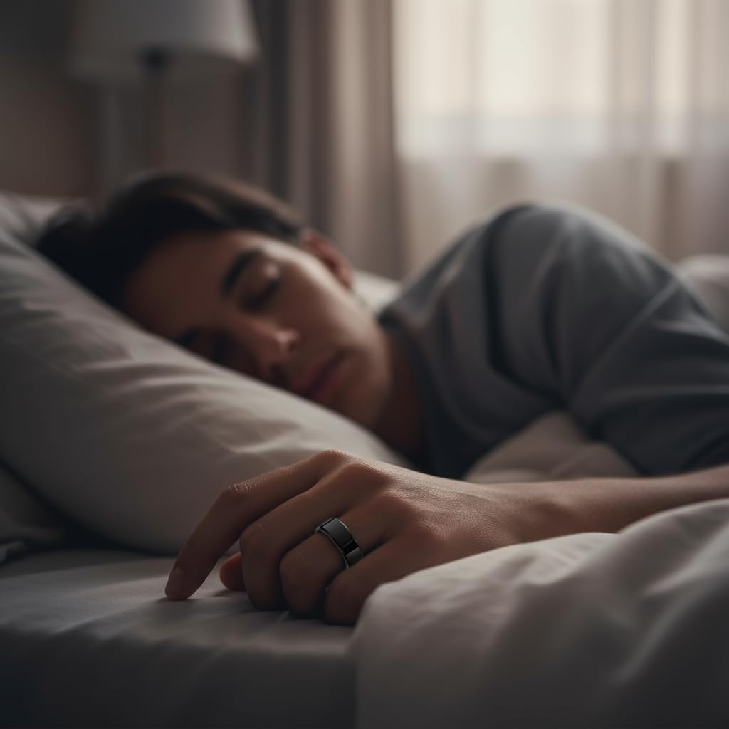 Energy Sistem Smart Ring - Talla M- Anillo Inteligente con monitorización de Salud y sueño, Seguimiento de la Actividad física, Resistencia IP68 y hasta 9 días de Uso Normal.