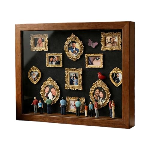 Marco de fotos de mini museo | Vitrina de...