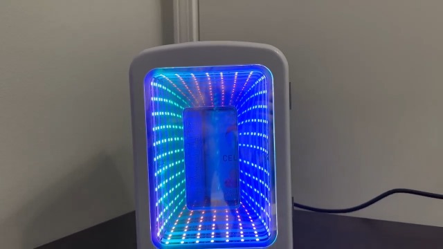 Image of Antarctic Star Mini Fridge 4 Liter /6 Cans Portable Mini Compact Refrigerator with Gaming Light, for Bedroom,Car,Office and Dorm, Small Cooler for Cosmetics, Beverage and Food, White
