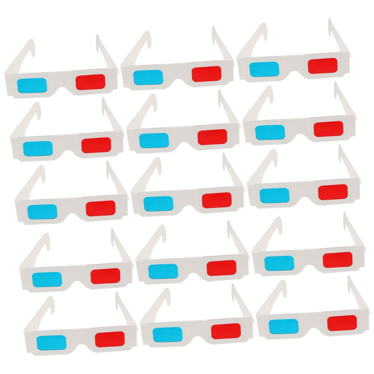 Gadpiparty 60pcs Anaglyph Glasses Lightweight Paper Frames for Movies for Viewing Magazines and Photos Safe for All Ages Portable Cinema