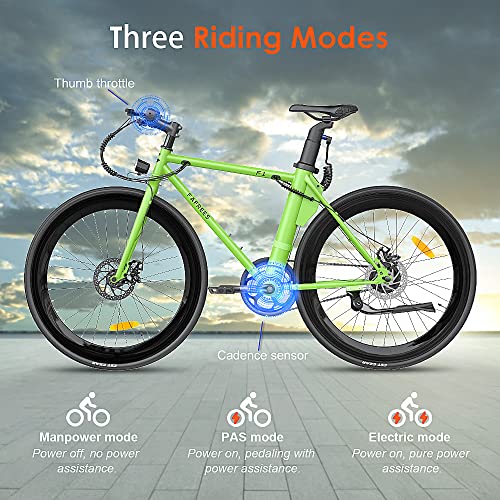 Officieel | Fafrees F1 Elektrische Fiets, 27.5" Ebike 700C*28C, 250W Motor Verwijderbare batterij 36V 8.7Ah 300Wh, LED Display Stad Elektrische Fietsen Heren en Dame, 2022 Nieuwe - Afbeelding 6