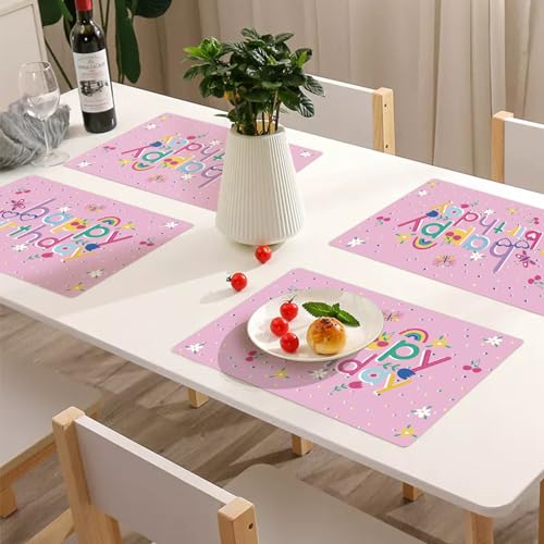 Wrapaholic WPPM-50P-BD-PIN 50 Sheets Birthday Paper Place Mats thumb #5