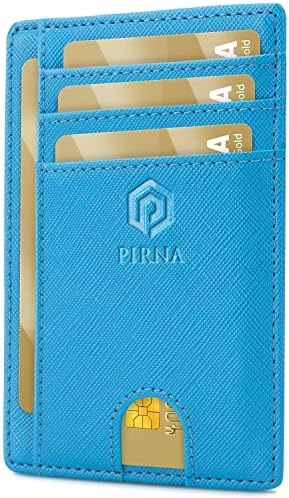 Portfel Damski Mały, Smukły, Lekki, Minimalistyczny Etui na Karty, Blokowanie RFID, Portfel Męski Slim, Small Wallet, Świetny Pomysł na Prezent Pudełko - Żółty