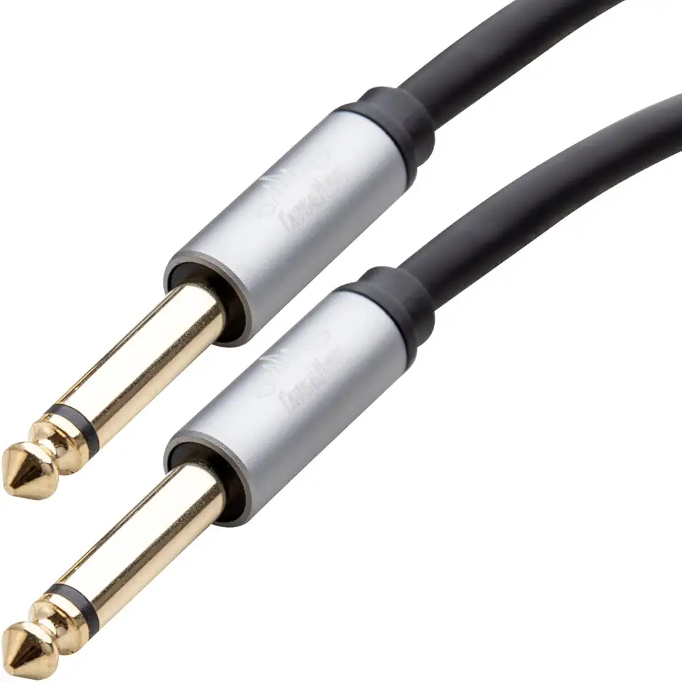 Cabos & Plugs - Cabo de Guitarra P10 Mono Ts - P10 Mono Ts Instrumento Studio Audio (1.5m)