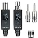 YXG UHF Wireless XLR Transmitter and Receiver Plug-on Wireless Microphone System for Dynamic/Condenser Microphone,with 48V Phantom Power, Electric Guitar/Bass, and More,Audio Mixer, PA System