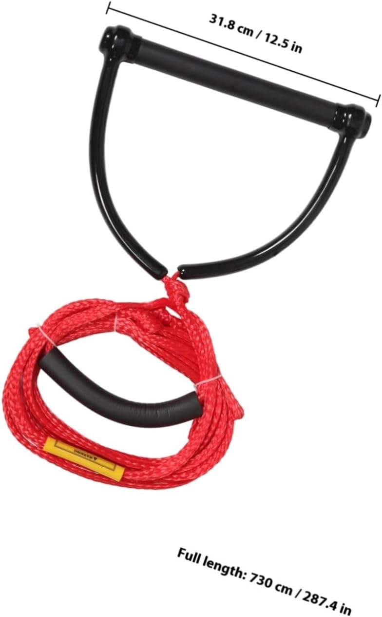 Wear-Resistant Water Skiing Rope for Wakeboard and Tubing High Bearing Force Tow Rope with Bright Color for Wakeboarding Kneeboarding and Water Sports Activities